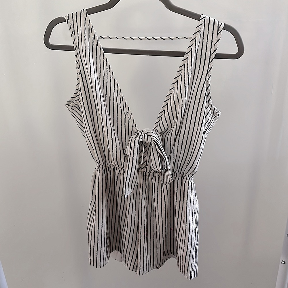 Striped romper